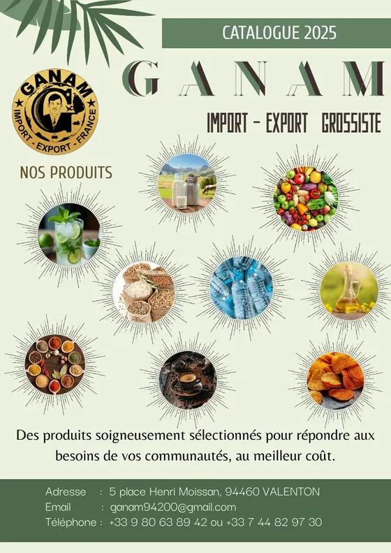 Couverture du catalogue GANAM 2025